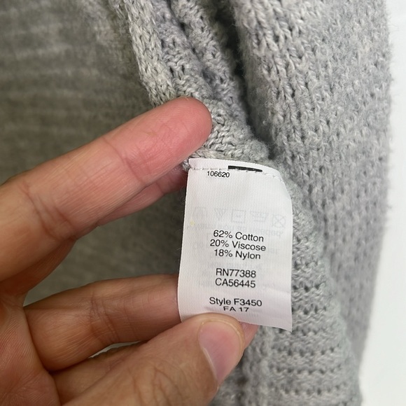 Madewell - Seabank Open Front Knit 3/4 Long Sleeve Open Cardigan Sweater Size M - Picture 8 of 11